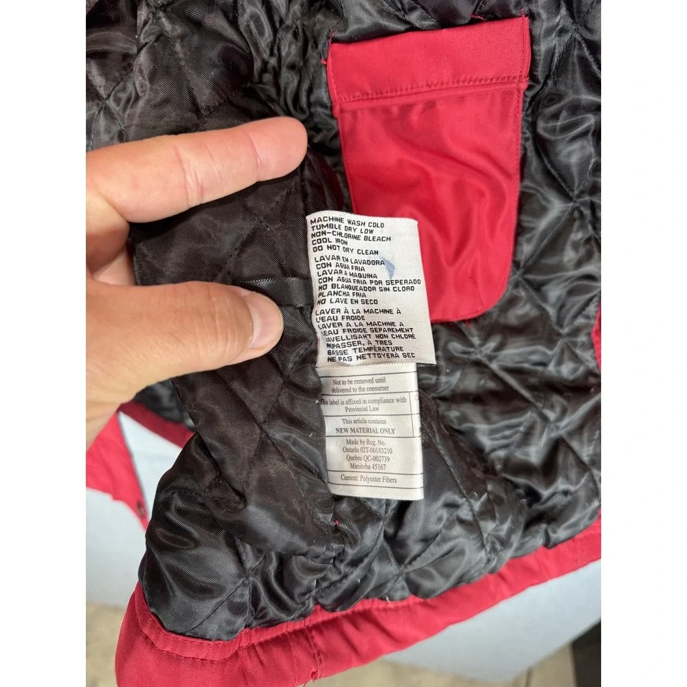 Jessica Simpson Jacket Womens Small Hooded Quilted Parka Faux‎ Fur Winter Coat